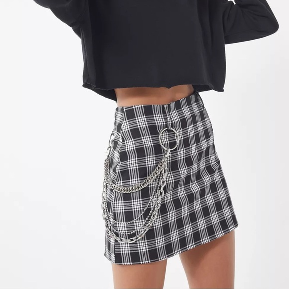 I.AM.GIA Madison Plaid Mini Skirt Small - Picture 1 of 12